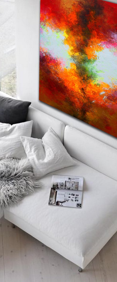 150x100cm. / extra large painting / Sanctuary by Alex Senchenko