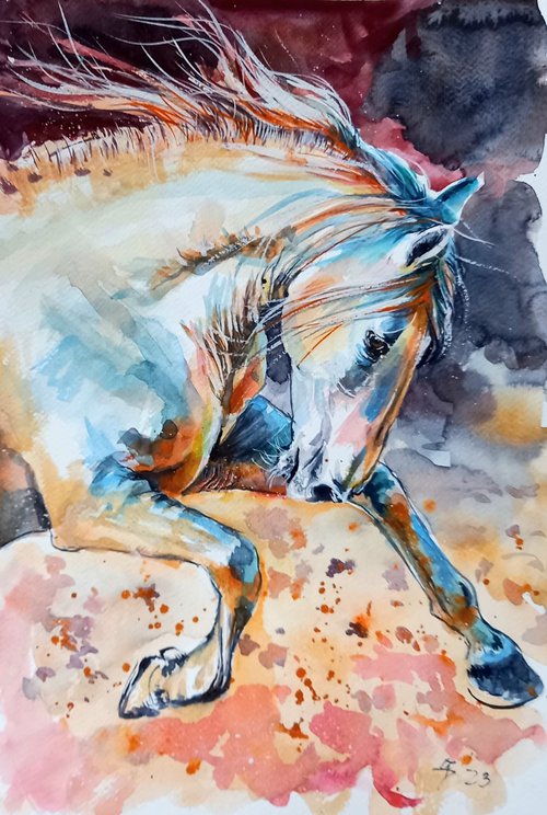 Running horse by Kovács Anna Brigitta