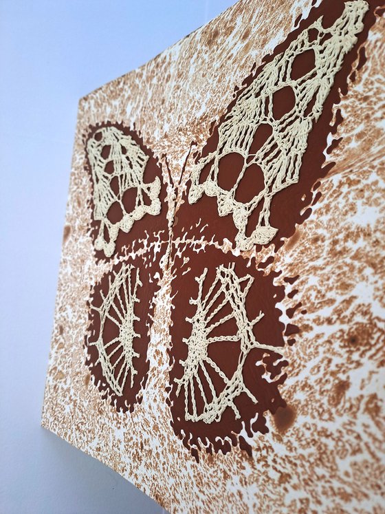 Set of 2 «Caramel Butterflies»