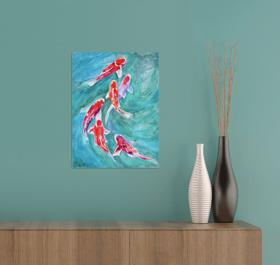 Red Koi Fish