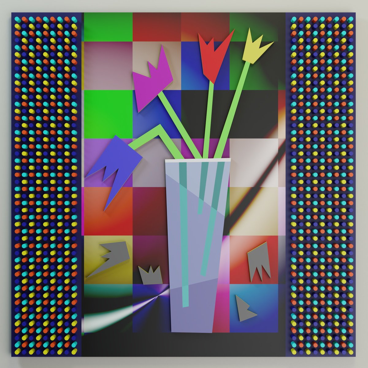 Geometric Wood Sculpture , Still Life 3 By Nazar Symotiuk, 39 X 39, Artwork For Sale On Artfinder