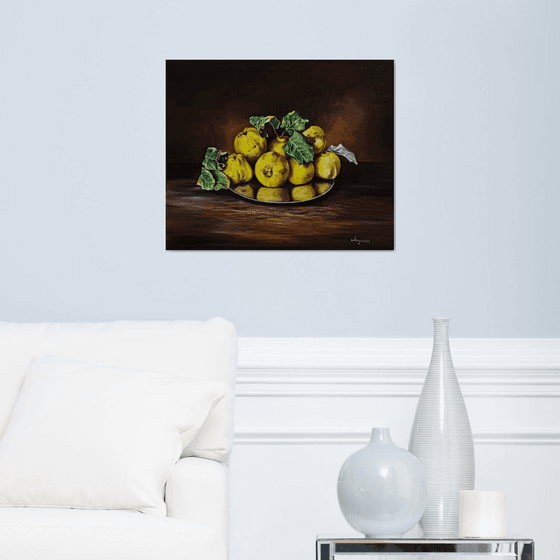 Still life with quinces