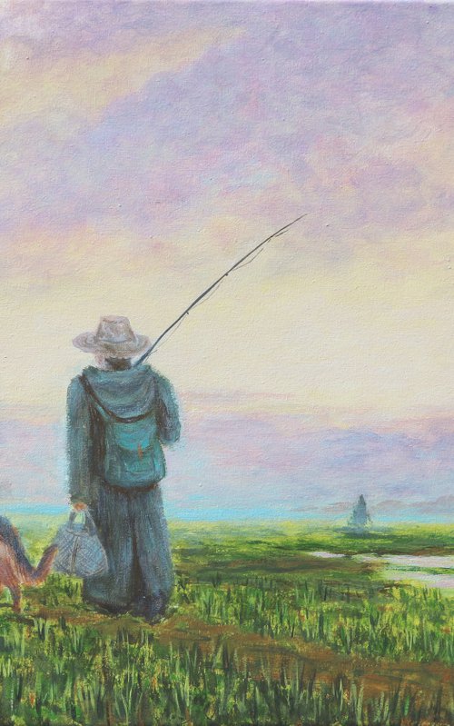 Early fisherman by Dmytro Yeromenko