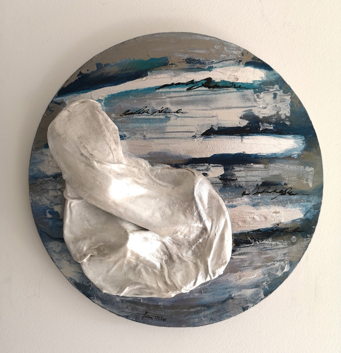 Abstract Painting By Ivana Urso, 12 X 12, Moon Of Venus, Original Artwork