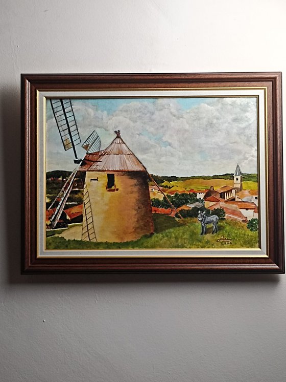Mill and donkey