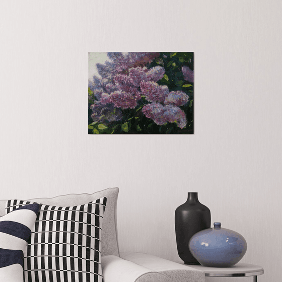 Sunny Lilacs - Lilacs painting