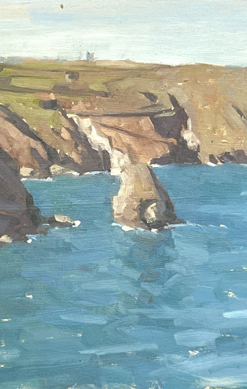 Coastal path towards Tintagel by Louise Gillard