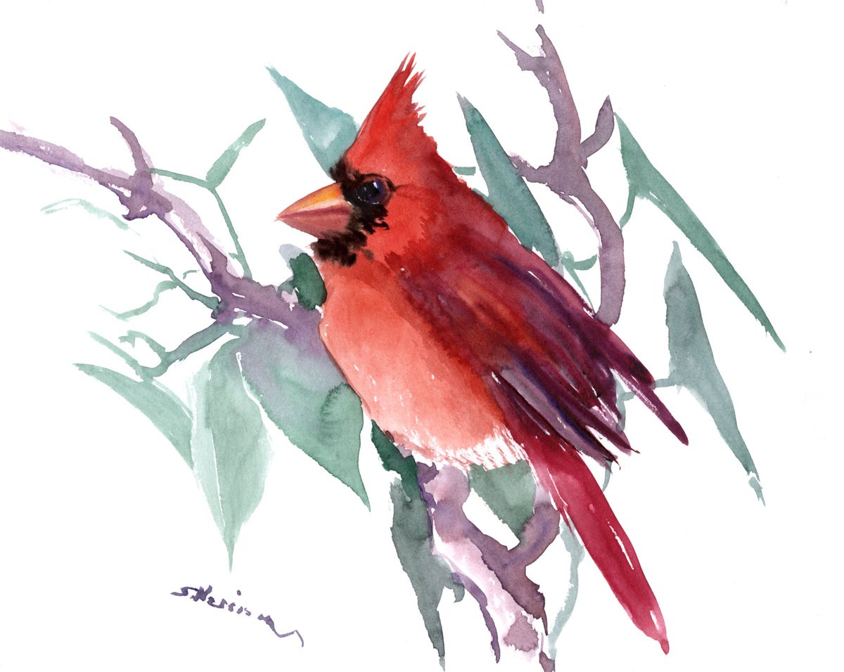 Cardinal Bird by Suren Nersisyan
