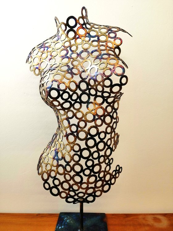 Tosia, female metal sculpture