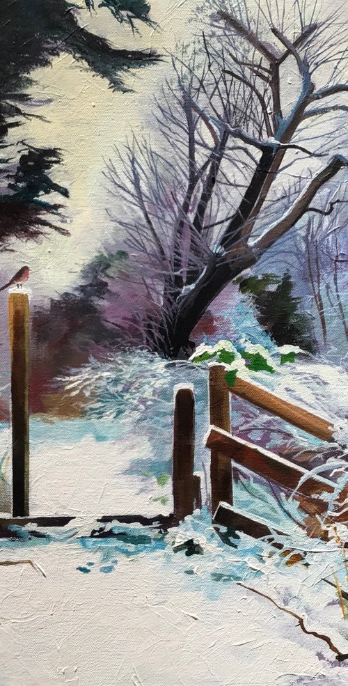 Winter Lagan Meadows by Joseph Lynch