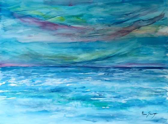 Et le temps s'arrête - Watercolour