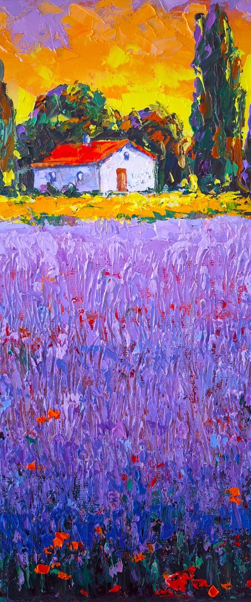 Lavender evening by Andrej Ostapchuk