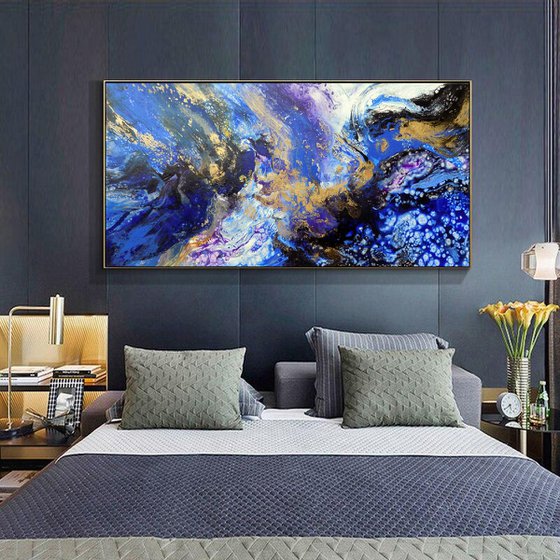 Modern abstract painting art - Wind and Sea