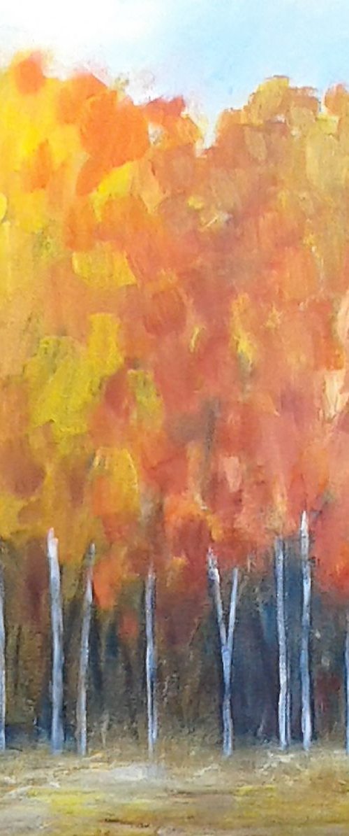 Autumn Trees IV by Jan Rippingham