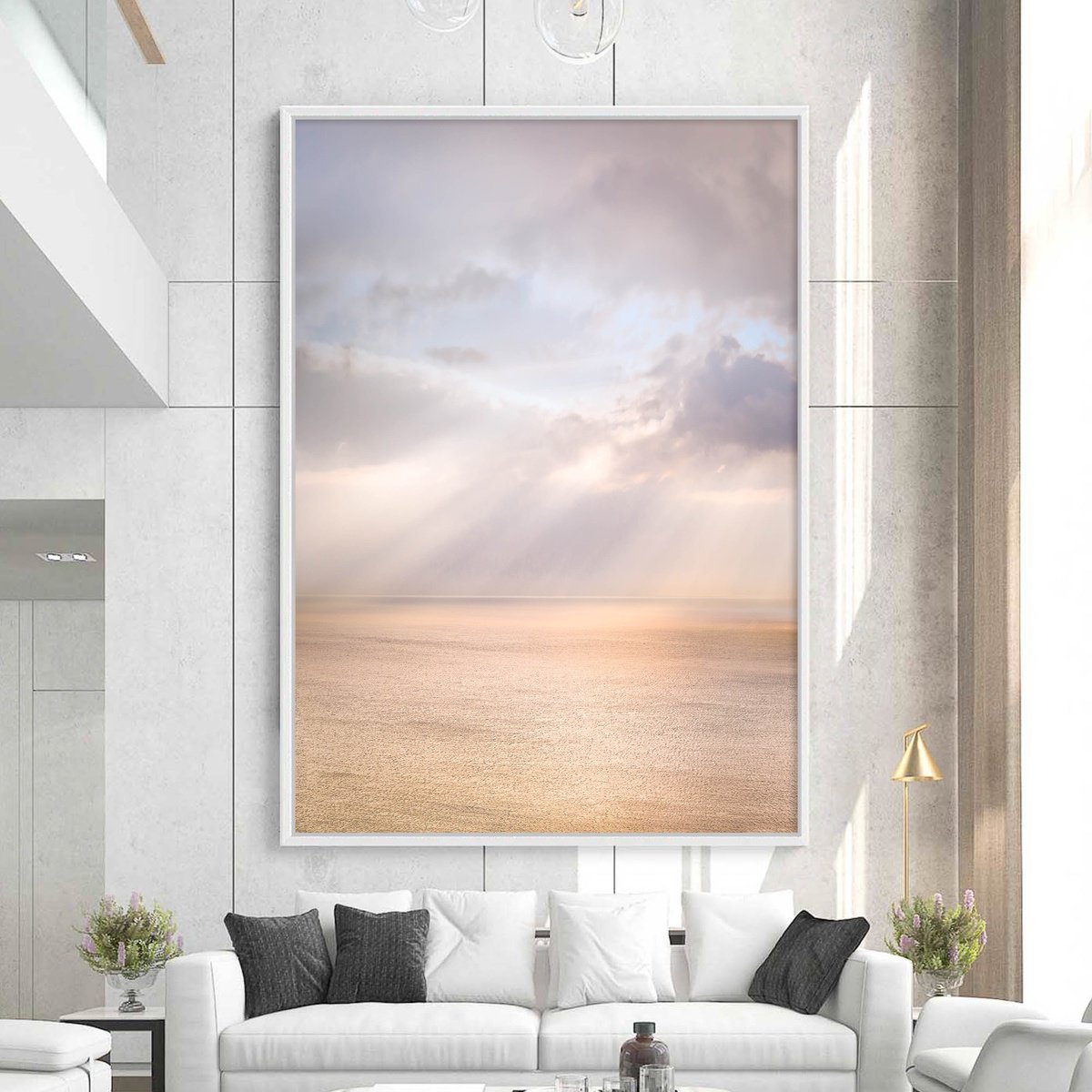 Abstract Landscape Photograph By Lynne Douglas, 60 X 88", Touch The Golden Dream, Original Artwork