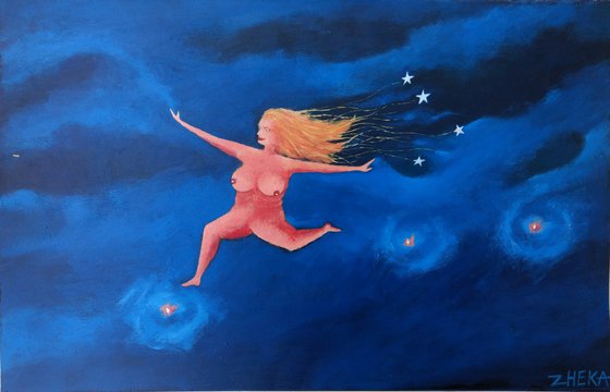 STARLIGHTER. original painting