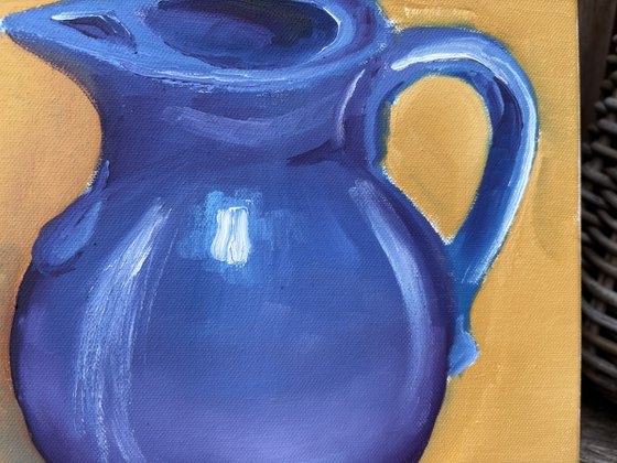 Still life with the blue jug