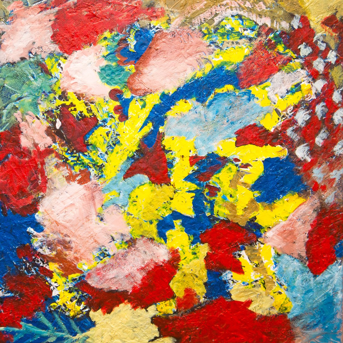 Abstract Acrylic Painting By Km Arts, 20 X 20", A Variation On A Theme, Original Artwork