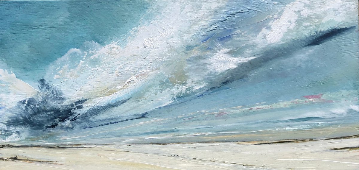 Blue Cloud small seascape by Jane Skingley