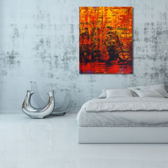 Water In Flames (80 x 100 cm) XL (32 x 40 inches)