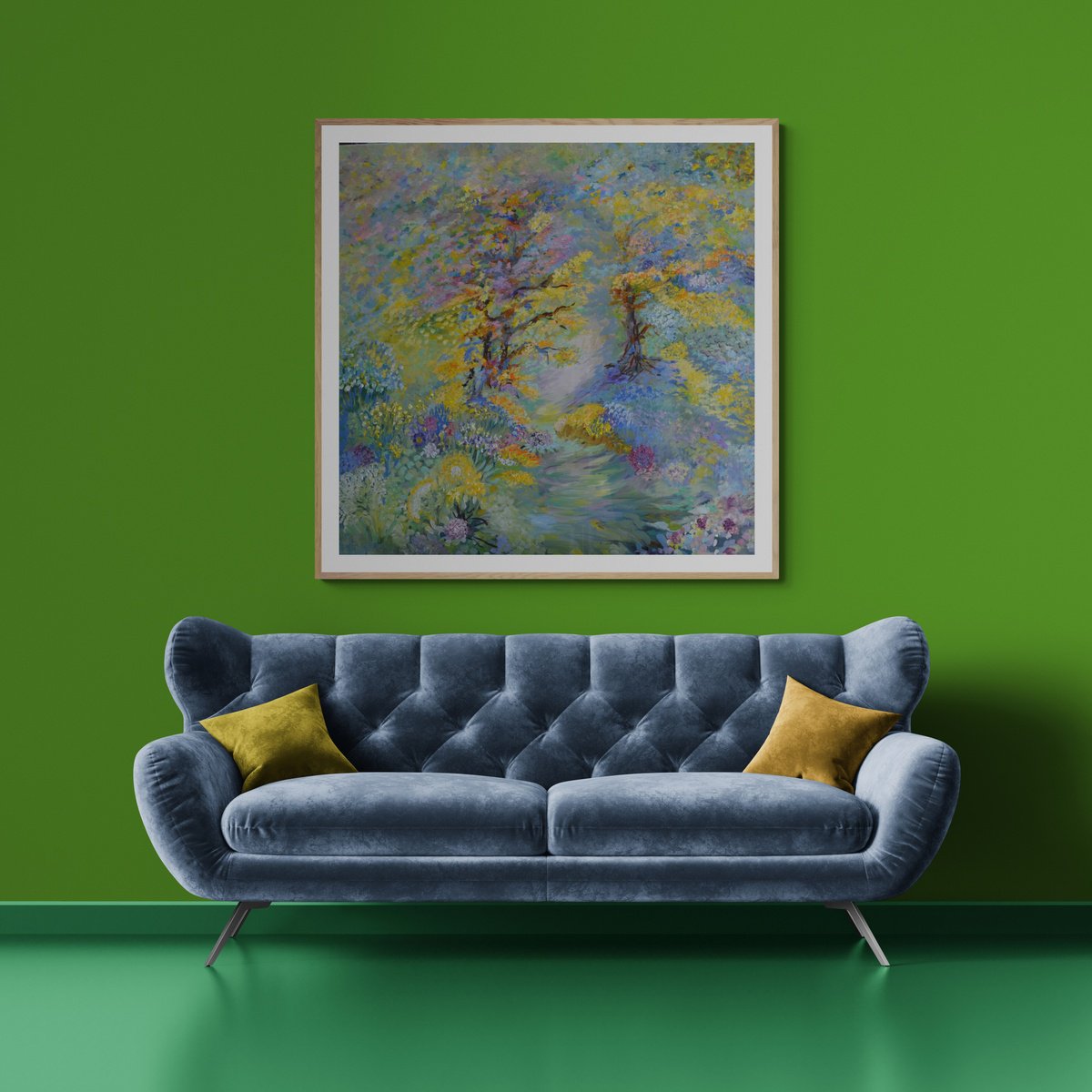 Bluebelle Walk 2026 By Lesley Blackburn, 28 X 28, Artwork For Sale On Artfinder