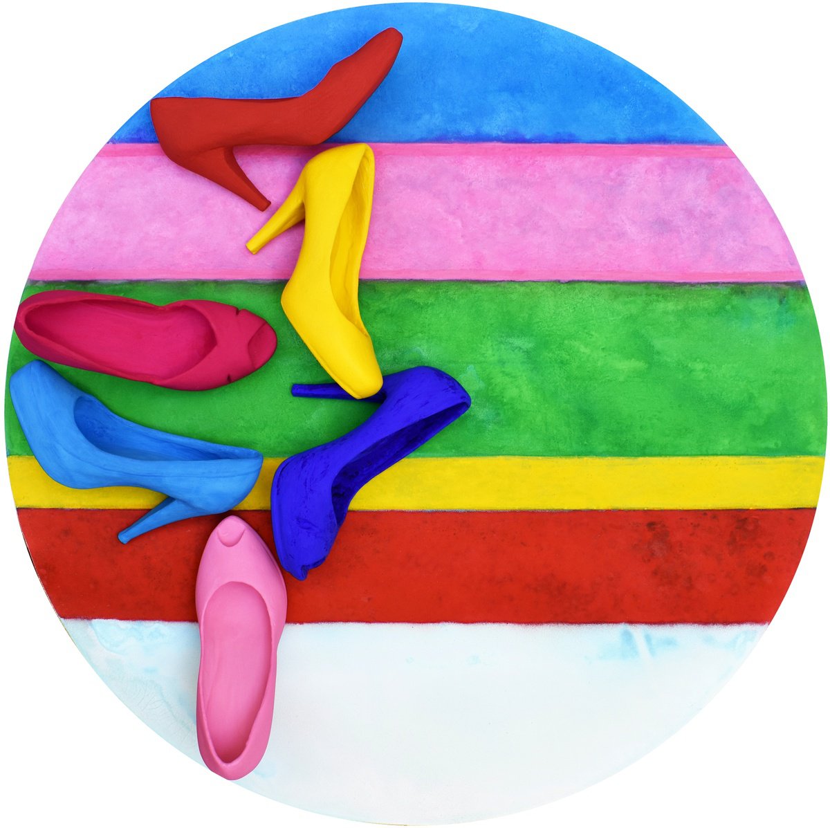 Urban And Pop Abstract Photograph By Milena Nicosia, 31 X 31", Capricci N.1, Original Artwork