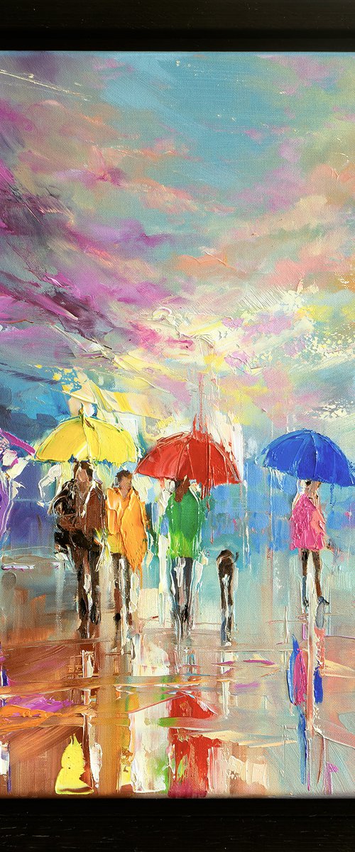 'Winter Walk' Framed by Ewa Czarniecka