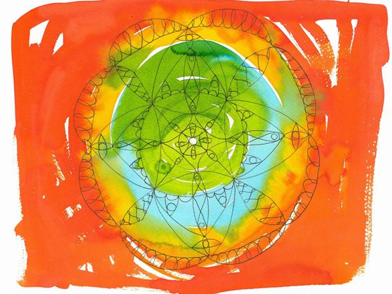 Abstract Mandala Painting