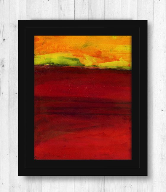 Desert Travels 3 - Minimalist Abstract Landscape Painting by Kathy Morton Stanion