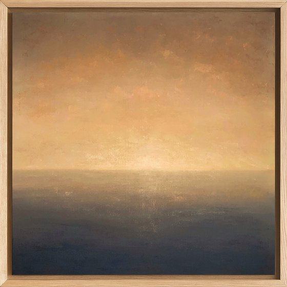 Zero Dawn, minimalist seascape