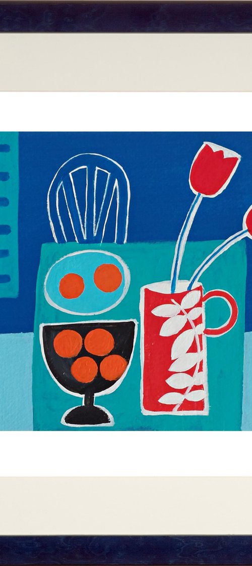 Two Red Tulips III by Jan Rippingham