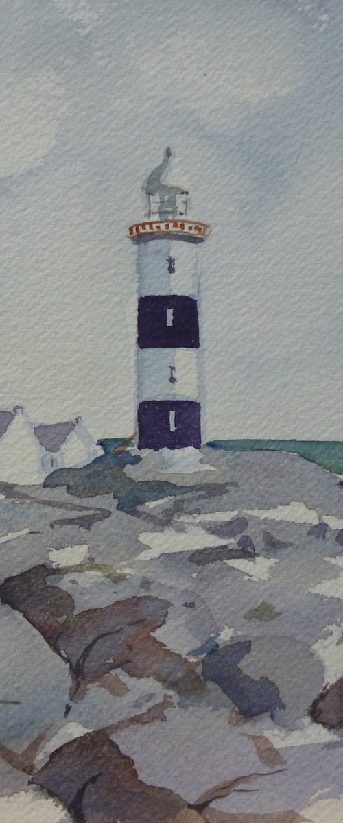 Innis Thiar Lighthouse by Maire Flanagan