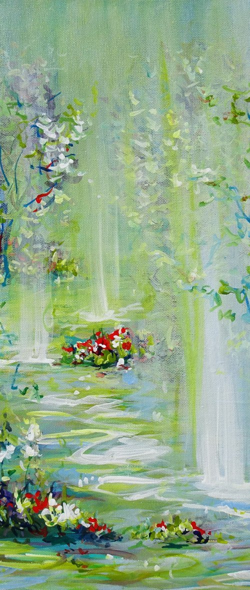 LILY POND. REFLECTIONS I by Sveta Osborne