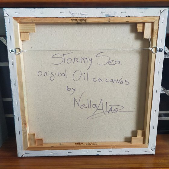 Stormy Sea; original Seascape oil on canvas