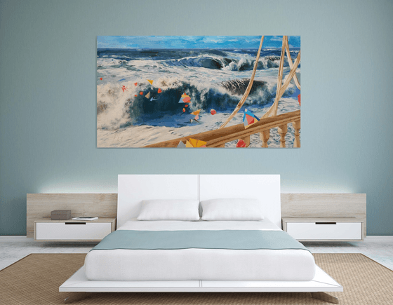Evanescence -- large seascape painting