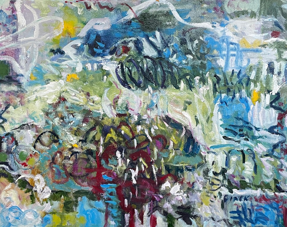 Expressive Oil Painting , State Of Mind 2 By Maureen Finck, 20 X 16, Artwork For Sale On Artfinder