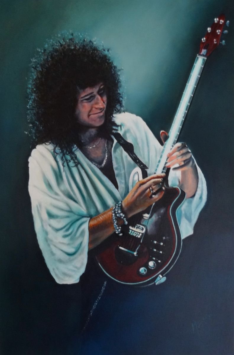 Photorealistic Portrait Oil Painting By Mel Davies Original Art, 24 X 36", Brian, Original Artwork