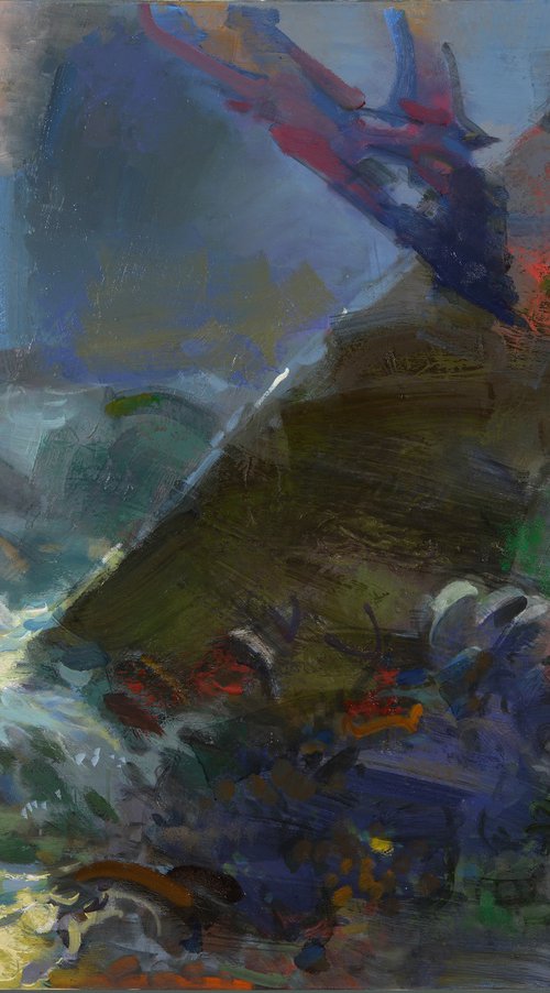 "Birds over the sea" by Eugene Segal