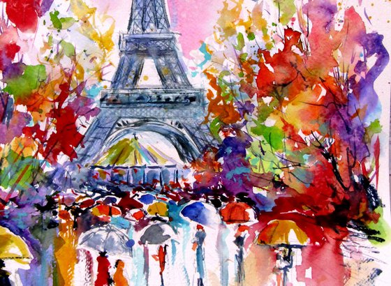 Eiffel Tower at fall