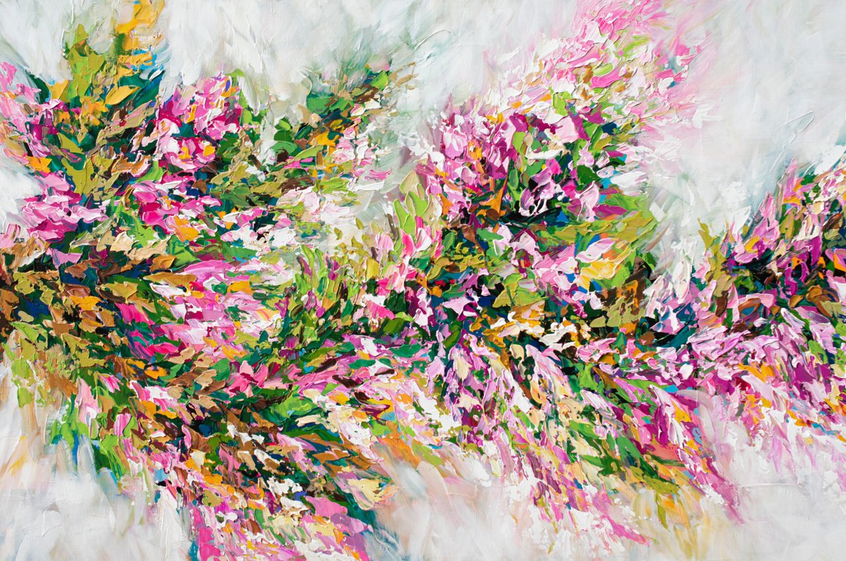 Cherry Blossom Branch by Olga Tkachyk