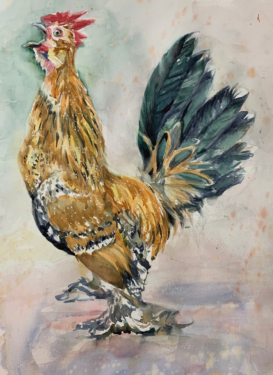 Cock-A-Doodle-Do II by Yoshiko Murdick