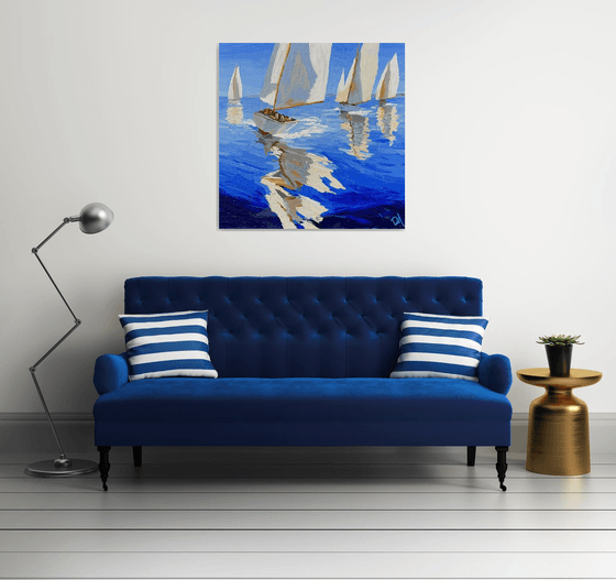 Blue, Reflets, Lumière