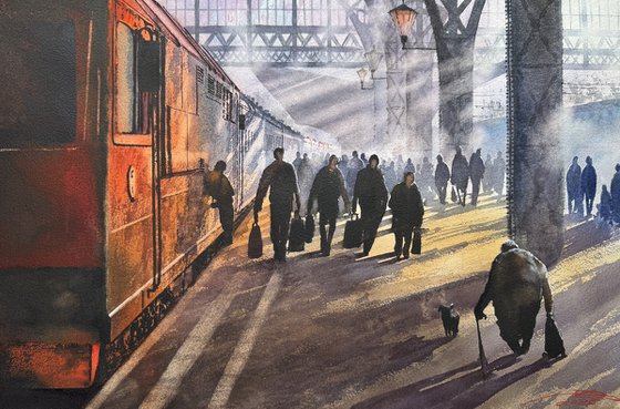 Morning at the station