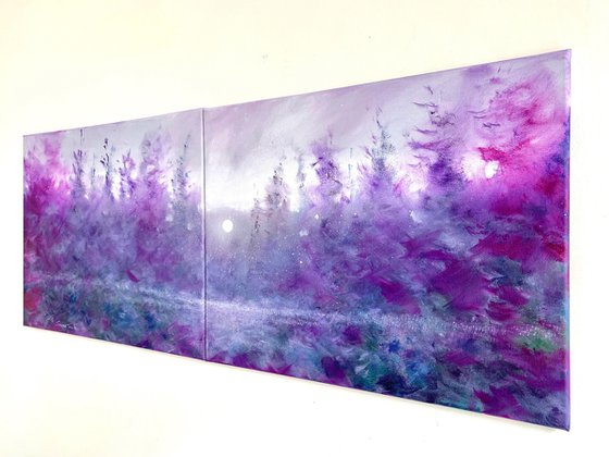Amethyst Awakening Diptych