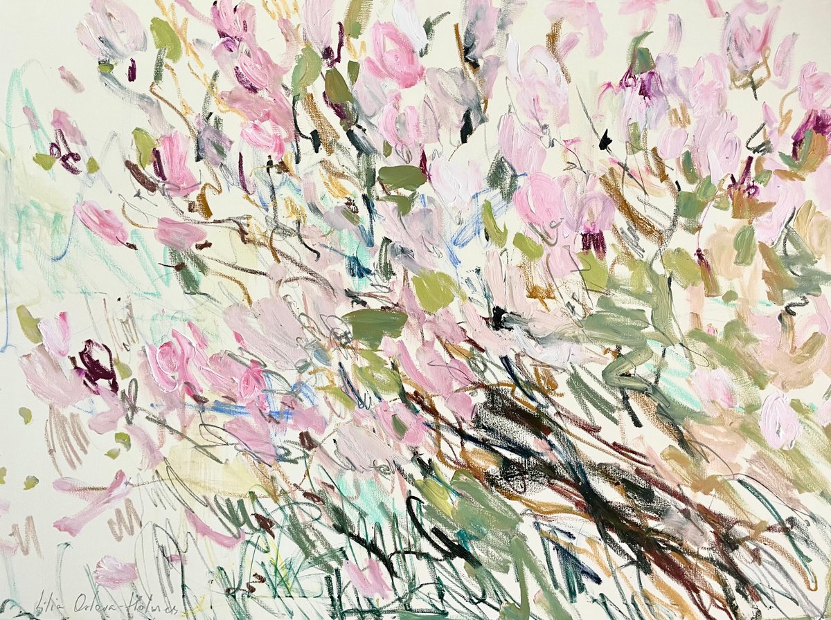 Magnolia spring by Lilia Orlova-Holmes