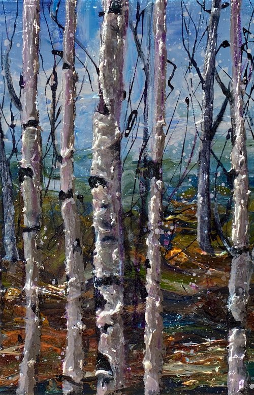 Winter landscape by Lena Owens at OLena Art