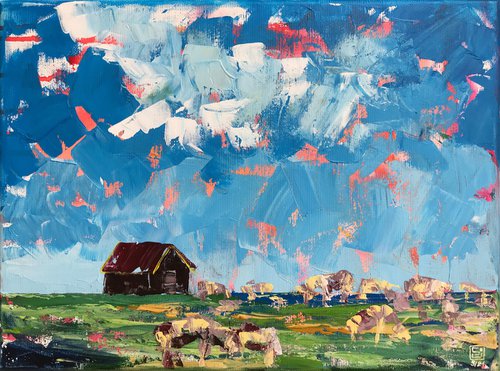 Plain pasture by Julie Stepanova