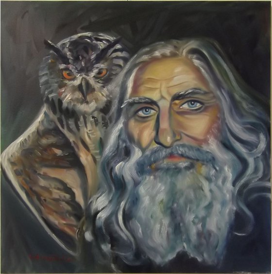 Old Man with an Owl