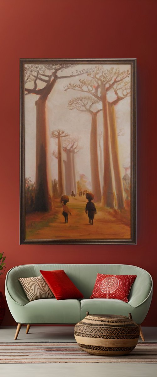 Return from the market by MADALINA GAVRILA