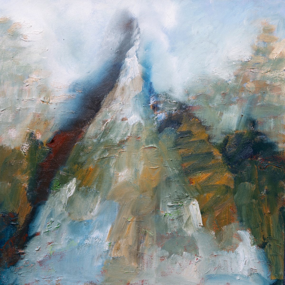 Mountain 2 By Elizabeth Anne Fox, 20 X 20, Artwork For Sale On Artfinder